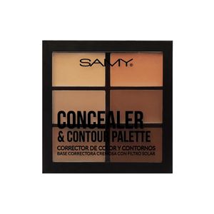Paleta De Correctores De Color Y Contornos Medium Dark Samy
