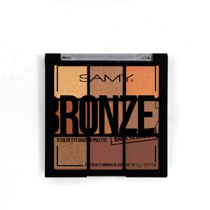 Paleta X 9 Sombras De Ojos Samy # 18. Bronze 2